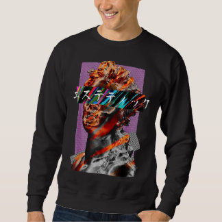 Sweatshirt Futurisme japonais Vaporwave esthétique