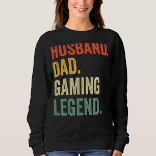 Sweatshirt Gamer Papa Mari Papa Vidéo Jeu Légende Père