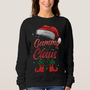 Sweatshirt Gammy Claus jumeler famille Joyeux Noël Père Noël