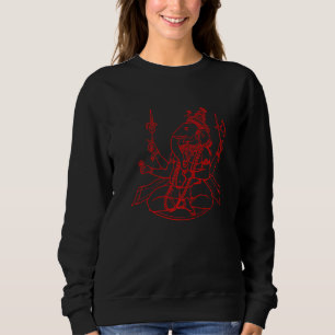 Sweatshirt Ganesh Ohm Yoga Troisième Œil Isha Hindou Linga 8