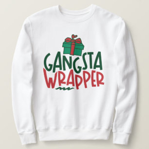 Sweatshirt Gangsta Wrapper - Noël drôle