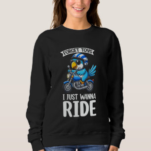 Sweatshirt Garçons de moto de moto pour enfants au perroquet