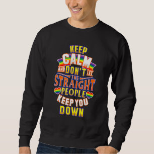 Sweatshirt Gardez Calme Pansexuel Fierté Lgbt Arc-en-ciel
