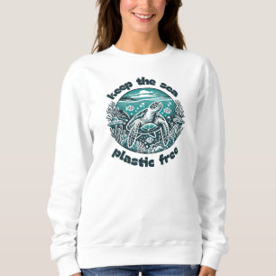 Sweatshirt Gardez le plastique de la mer libre