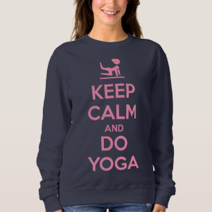 Sweatshirt Gardez votre calme et faites du yoga