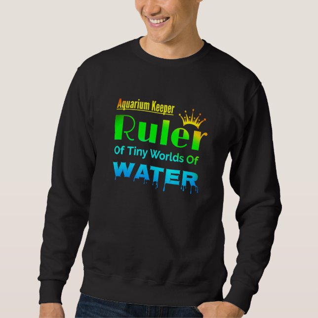 Sweatshirt Gardien De L'Aquarium Dirigeant Des Cuves De Poiss (Devant)