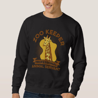 Sweatshirt Gardien de Zoo Professionnel Serviteur d'Animaux A