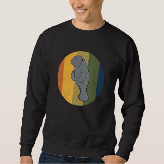 Sweatshirt Gardien de zoo Rétro Lamantin Vache de mer Vintage