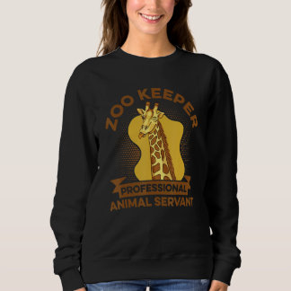 Sweatshirt Gardien de Zoo Serviteur Animalier Amateur d'Anima