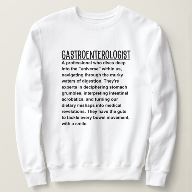 Sweatshirt Gastroentérologue (Design devant)