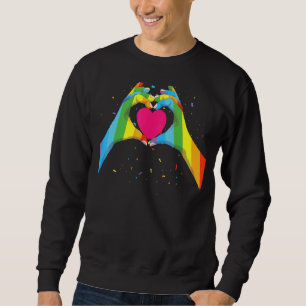 Sweatshirt Gay pride Vêtements Lgbt Arc-en-ciel Drapeau Coeur