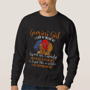Sweatshirt Gemini Girl Astrologie Reader Horoscope Zodiac Sig