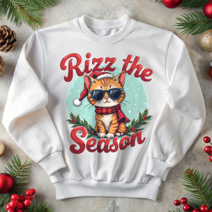 Sweatshirt Gen Z Rizz la saison Funny Noël Père Noël
