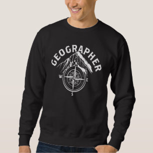 Sweatshirt Géographe Professeur Géographie Géographique Étudi