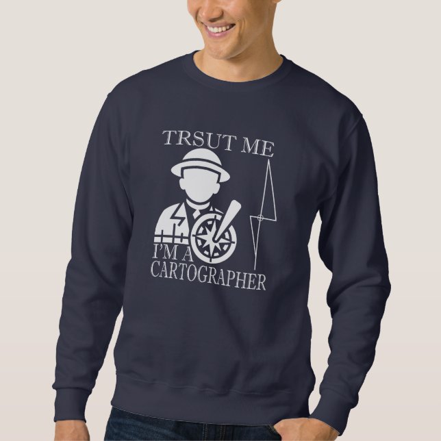Sweatshirt Géospatial/Surveyeuse (Devant)