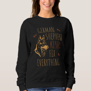 Sweatshirt German Shepherd Kisses Réparez tout - Amoureux des