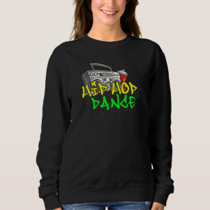 Sweatshirt Ghetto Blaster Radio Hip hop Danse Melanin Rap Rad