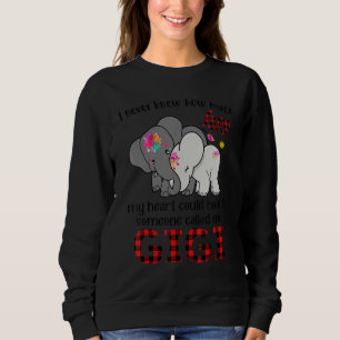 Sweatshirt Gigi Elephant Baby Elephant Grand-mère Grossesse A