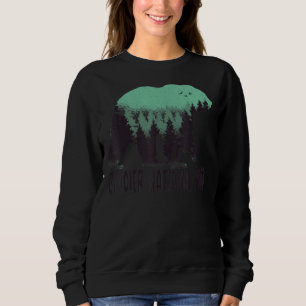 Sweatshirt Glacier Us National Park Bear Trees Montana Travel