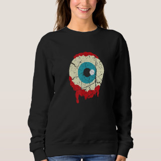 Sweatshirt Globe oculaire de zombie Halloween Épouvantable Zo