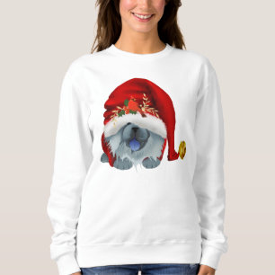 Sweatshirt GNOME 4 LES CHOWLIDAYS - Sweat-shirt Blue Chow