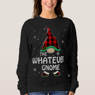 Sweatshirt Gnome Buffalo Plaid Matching Family Chris