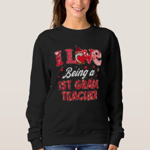 Sweatshirt Gnome drôle J'aime être un enseignant de 1ère anné
