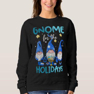 Sweatshirt Gnome Juif Les Vacances Hanoukka Menorah Ugly Ch
