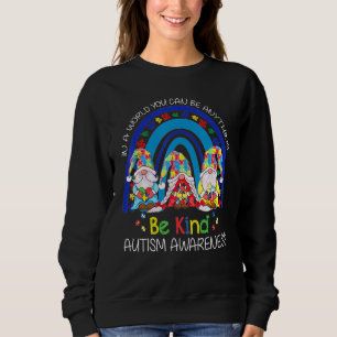 Sweatshirt Gnomes Be Sensibilisation sur l'autisme Moth Puzzl