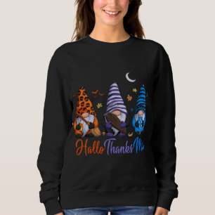 Sweatshirt Gnomes Halloween Thanksgiving Christmas Happy Hall