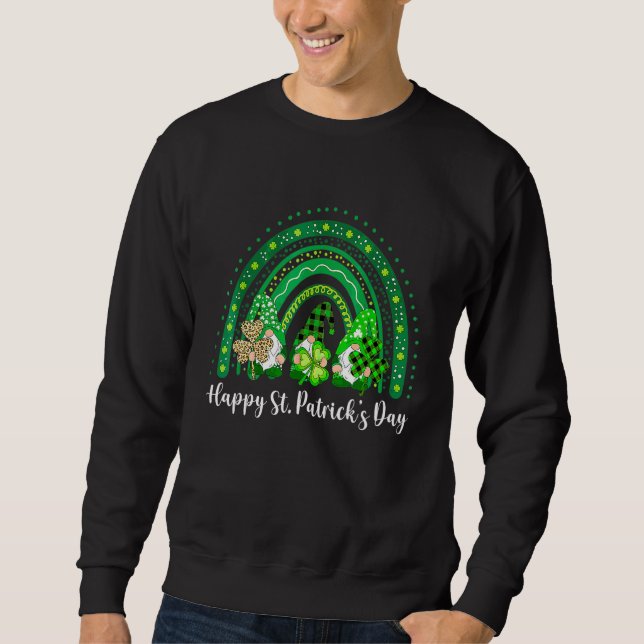 Sweatshirt Gnomies Squad Bonne Saint Patrick's Day (Devant)