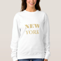 Golden new york texte classique unique femmes