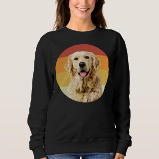 Sweatshirt Golden Retriever Vintage Retro Face Chien