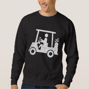 Sweatshirt Golfer Holding Bière Funny Golf Sortie cadeau pour