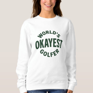 Sweatshirt Golfeur Moyennement Correct Humour Golfique Vintag