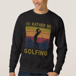 Sweatshirt Golfeur Vintage Golf Pour Hommes Golf Retro