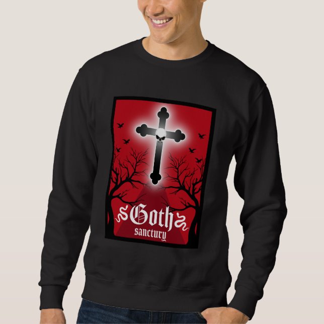 Sweatshirt Goth Post Punk Mode (Devant)