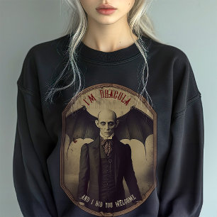 Sweatshirt Gothique Dracula Photo Vintage Macabre Esthétique