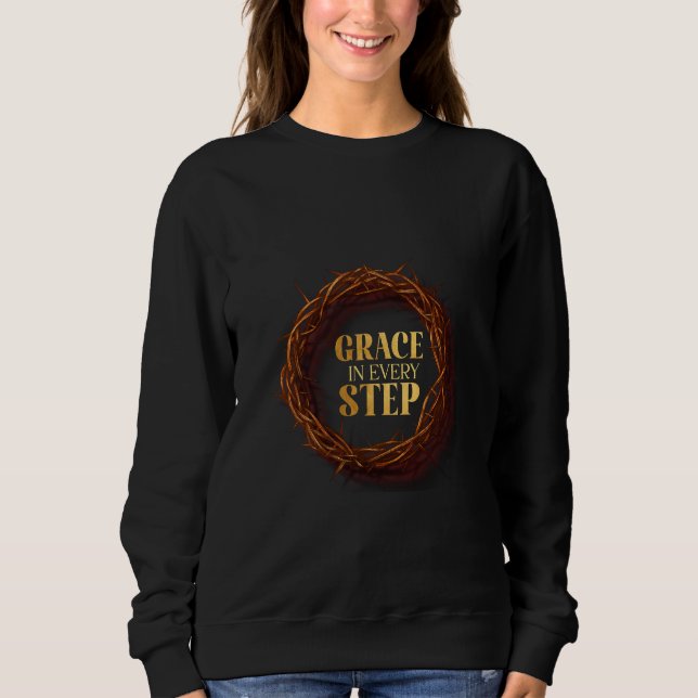 Sweatshirt Grâce à chaque pas (Devant)