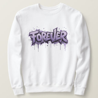 Sweatshirt Graffiti Lavender Infinity "FOREVER"