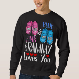 Sweatshirt Grammy Rose Ou Bleu Vous Aime Révéler Le Sexe