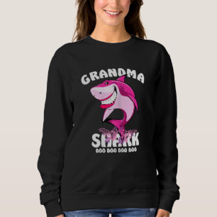 Sweatshirt Grand-mère Claus Requin Noël Famille de jumelage