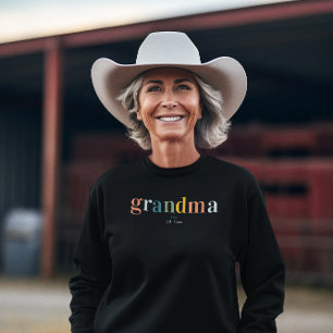 Sweatshirt Grand-mère en arc-en-ciel Établi