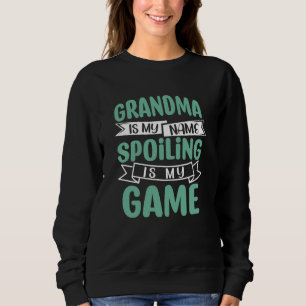 Sweatshirt Grand-mère nom spoiler jeu de mot amusant art