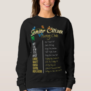 Sweatshirt Grand-père du code de textos des seniors en détres
