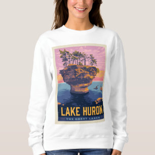 Sweatshirt Grands Lacs Lac Huron