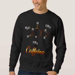 Sweatshirt Graphique de la caféine moléculaire