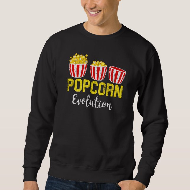 Sweatshirt Graphique de l'évolution du maïs pop (Devant)