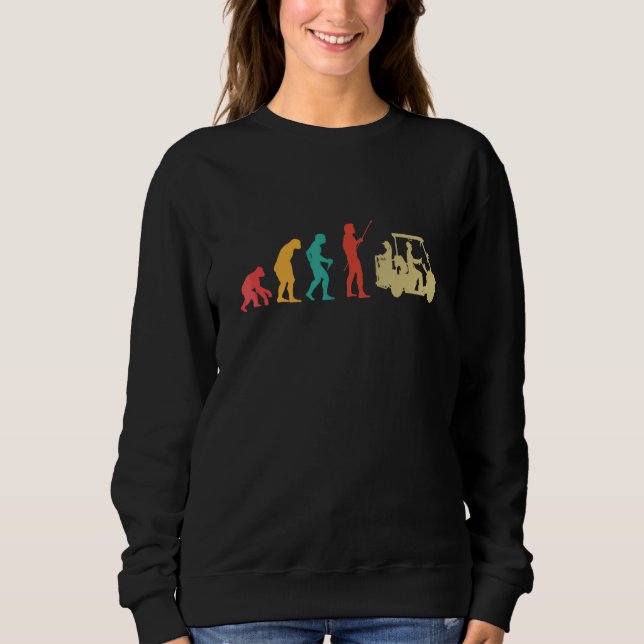 Sweatshirt Graphique d'évolution pour les golfeurs qui aiment (Devant)