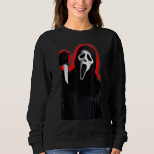 Sweatshirt Graphique d'horreur de Face de cri